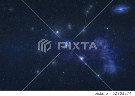 Cygni constellation in outer space 62203274