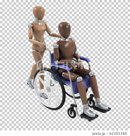 デッサン人形と車椅子 62203380