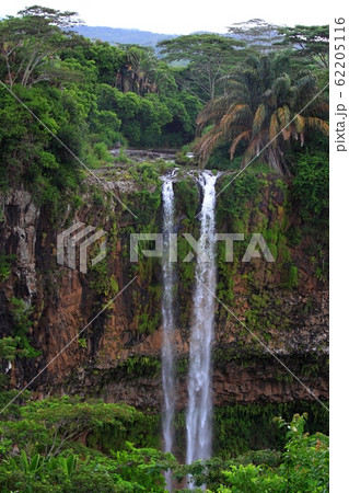Majestic waterfall in the rainforest jungle, 62205116