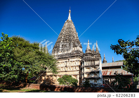 Mahabodhi temple at the archaeological site of Bagan in Myanmar Mahabodhi temple at the archaeological site of Bagan in Myanmar 62206283