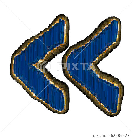 Symbol quotation marks made of industrial metal 3D 62206423