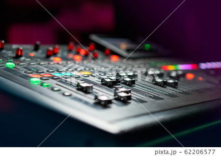 DJ work at a nightclub, Music club party, Concert equipment, a mixer and DJ console. The concept of disco, entertainment, holiday. Soft focus picture DJ work at a nightclub, Music club party, Concert equipment, a mixer and DJ console. The concept of disco, entertainment, holiday. Soft focus picture 62206577