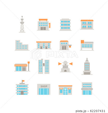 BUILDING ICON SET BUILDING ICON SET 62207431
