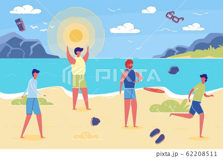 Man leaves Beach due to Family Responsibility. 62208511