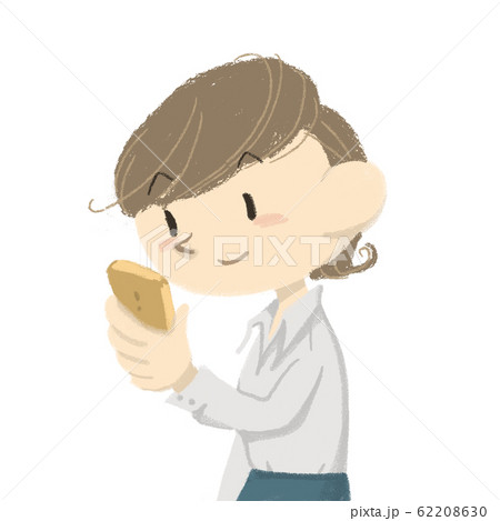 スマホを見る女性 スマホを見る女性 62208630