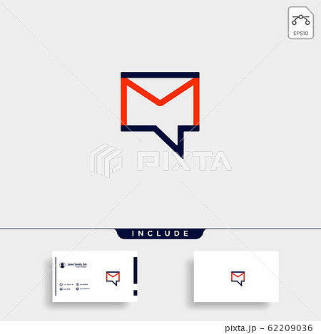 Letter M Chat Logo Template Vector Design 62209036