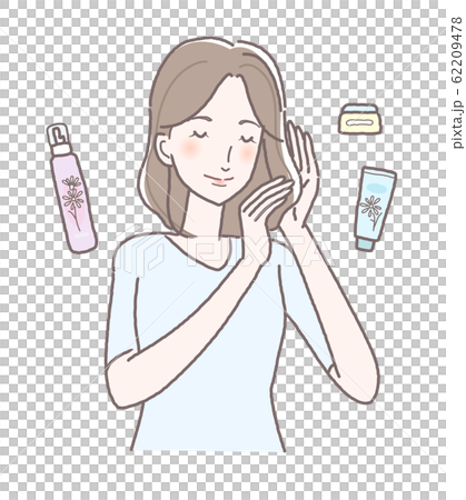 美容 ヘアケア スタイリング剤のイラスト素材