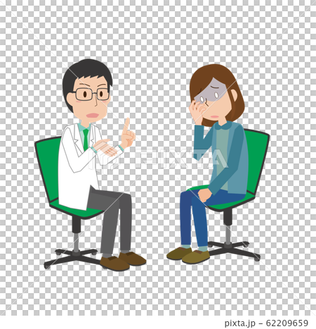 男性医師 説明 問診 診断 主婦 女性 ショック 男性医師 説明 問診 診断 主婦 女性 ショック 62209659
