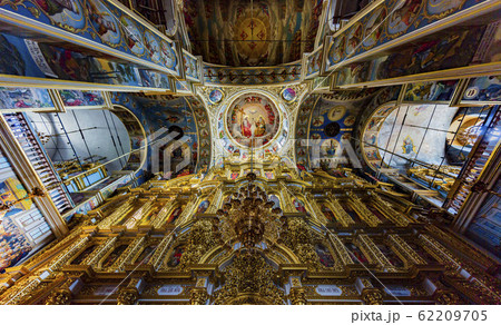 Pechersk Lavra Monastery of the Caves ceiling Kiev Ukraine Landmark Pechersk Lavra Monastery of the Caves ceiling Kiev Ukraine Landmark 62209705