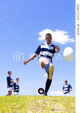 Rugbymen in a match Rugbymen in a match 62211863
