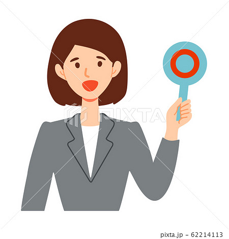 ビジネススーツ女性の正解イラスト ビジネススーツ女性の正解イラスト 62214113