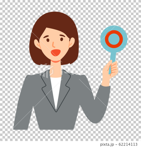 ビジネススーツ女性の正解イラスト ビジネススーツ女性の正解イラスト 62214113