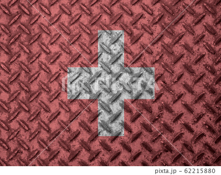 switzerland flag on grunge wall 62215880