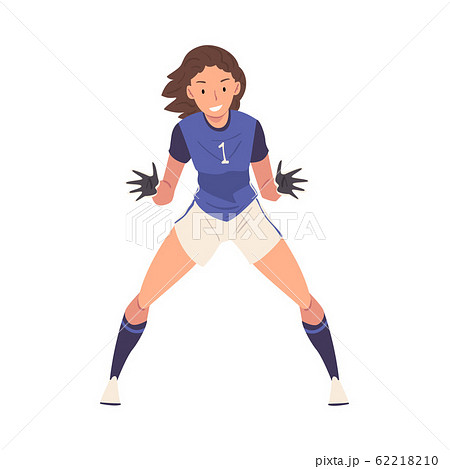 girl in soccer uniform