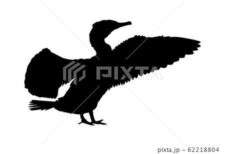 動物シルエット鳥ウ3のイラスト素材