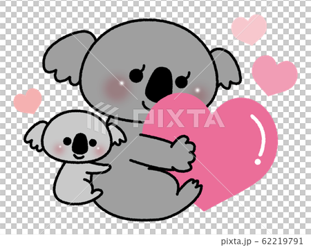 Heart and koala Heart and koala 62219791