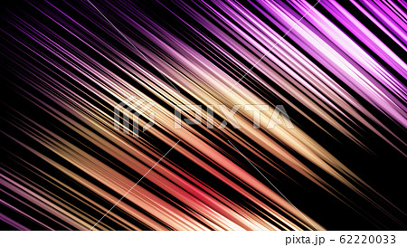 メタリック カラフル ライン 背景 イラスト 紫 オレンジの写真素材