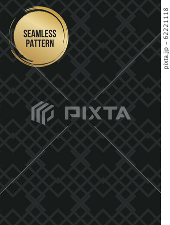 Abstract concept vector monochrome geometric pattern. Dark blue, gold minimal background. Creative 62221118