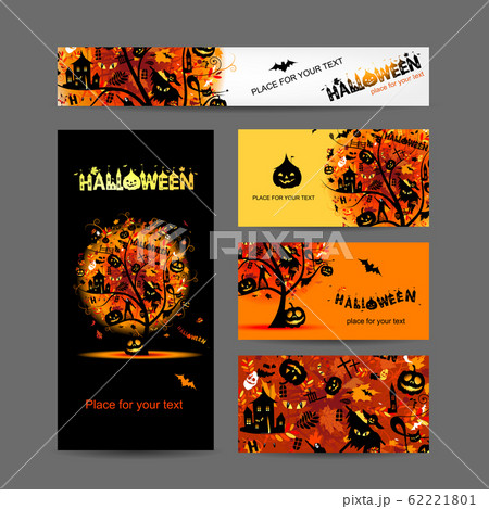 Invitation cards design for halloween party Invitation cards design for halloween party 62221801