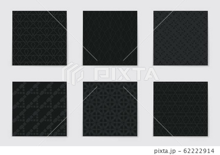 Abstract concept vector monochrome geometric pattern. Dark blue, gold minimal background. Creative 62222914