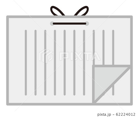 紐で綴じた文書のイラスト素材