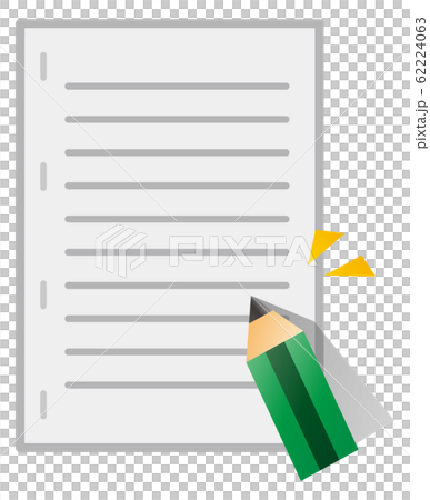 Document and pencil Document and pencil 62224063