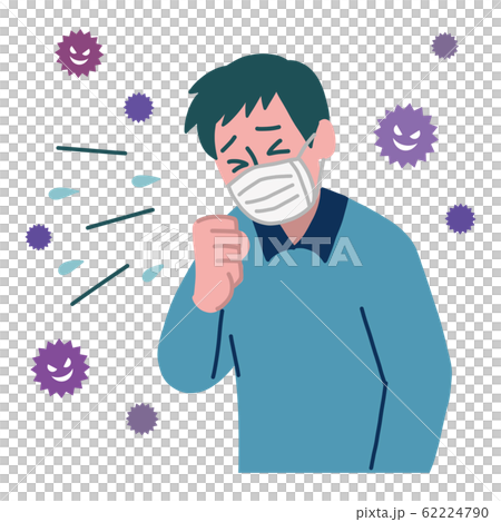 Male mask cough sneeze virus 62224790