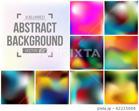 Abstract Creative concept vector multicolored blurred background set. For Web and Mobile Abstract Creative concept vector multicolored blurred background set. For Web and Mobile 62225009