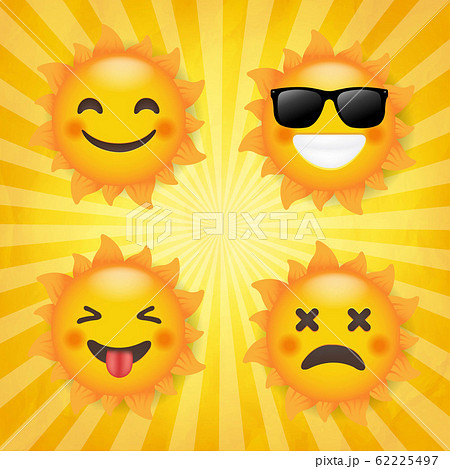 Sun Set Isolated Sunburst Background 62225497