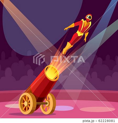 Man cannon shot Man cannon shot 62228081