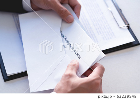 Businessman has stress to resignation and signing Businessman has stress to resignation and signing 62229548