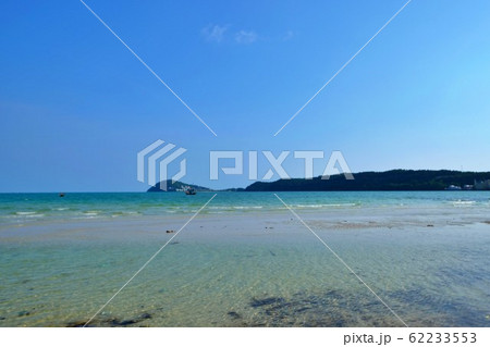 The beach with clear water under blue sky, Phu Quoc Island, Vietnam 62233553