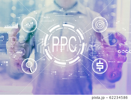 PPC - Pay per click concept with young man 62234586