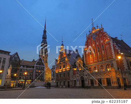 ラトビア・リガ ブラックヘッド会館・市庁舎広場・聖ペトロ教会 / Riga, Latvia 62235197