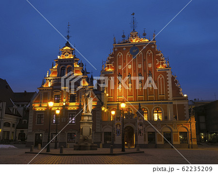 ラトビア・リガ旧市街 ブラックヘッド会館・市庁舎広場 / Riga, Latvia ラトビア・リガ旧市街 ブラックヘッド会館・市庁舎広場 / Riga, Latvia 62235209