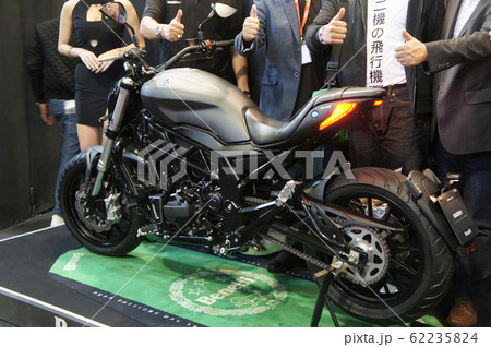 KUALA LUMPUR, MALAYSIA -NOVEMBER 26, 2018: BENELLI motorcycle in the huge showroom. BENELLI motorcycle is originally made in Italy but now manufactured by China. KUALA LUMPUR, MALAYSIA -NOVEMBER 26, 2018: BENELLI motorcycle in the huge showroom. BENELLI motorcycle is originally made in Italy but now manufactured by China. 62235824