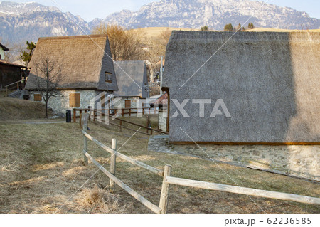 thatched houses in the municipality of Magasa top rest Brescia Italy 62236585