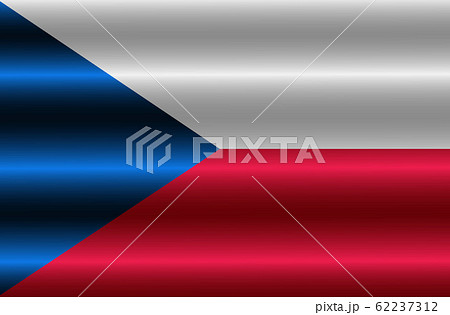 Bright background with flag of Czech Republic . Happy Czech day background. Button with flag. 62237312