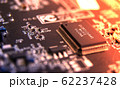Modern printed circuit board, electronic circuit 62237428