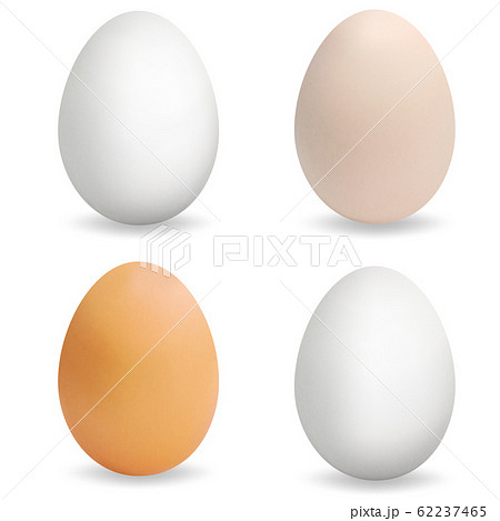 Realistic multi-colored eggs. Set of 3d eggs Realistic multi-colored eggs. Set of 3d eggs 62237465