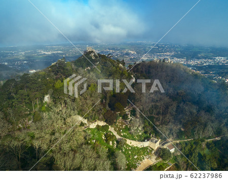 Moorish Castle in fog Portugal Moorish Castle in fog Portugal 62237986