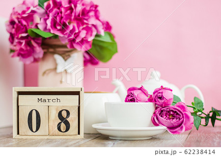 Women's Day. March 8 tree calendar, International 62238414