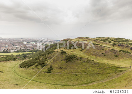 View of Arthur's Seat in Holyrood Park in Edinburgh, Scotland 62238532
