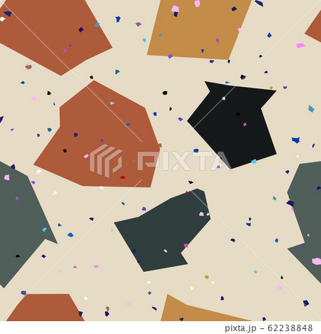 Terrazzo seamless pattern with mosaic stones, 62238848