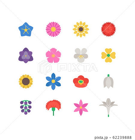 FLOWER ICON SET 62239888