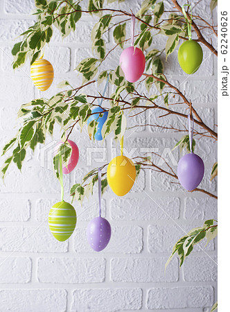 Traditional Easter tree with eggs Traditional Easter tree with eggs 62240626