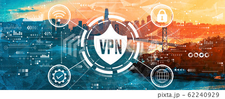 VPN concept with the Bay Bridge in San Francisco VPN concept with the Bay Bridge in San Francisco 62240929
