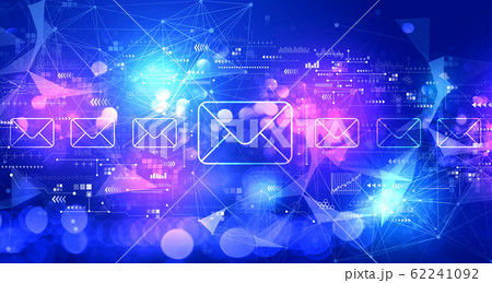 Email concept with technology light background Email concept with technology light background 62241092