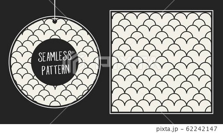 Abstract concept vector monochrome geometric pattern. Black and white minimal background. Creative 62242147