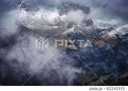 overcast day Dolomites mountains 62242355